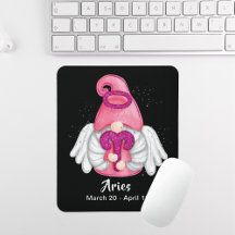 Gnome Aries Astrologie signieren Angel Maus Pad