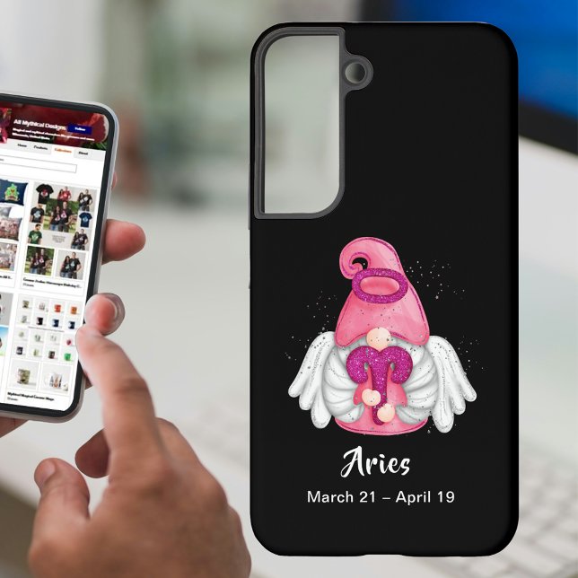 Gnome Aries Astrology Signature Angel S22 Samsung Galaxy Hülle (Gnome Aries Astrology Sign Angel S22 Samsung Galaxy Case)