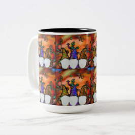 Gnome Art Zweifarbige Tasse