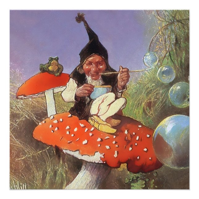 "Gnome Blasen" von Heinrich Schlitt Fotodruck (Vorne)