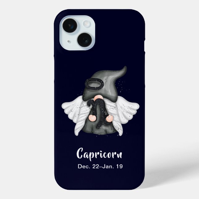 Gnome Capricorn Astrologie Sign Angel Case-Mate iPhone Hülle (Rückseite)