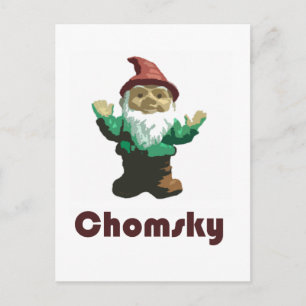 Gnome Chomsky Postkarte
