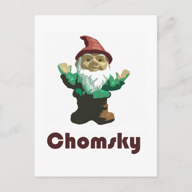 Gnome Chomsky Postkarte (Vorderseite)