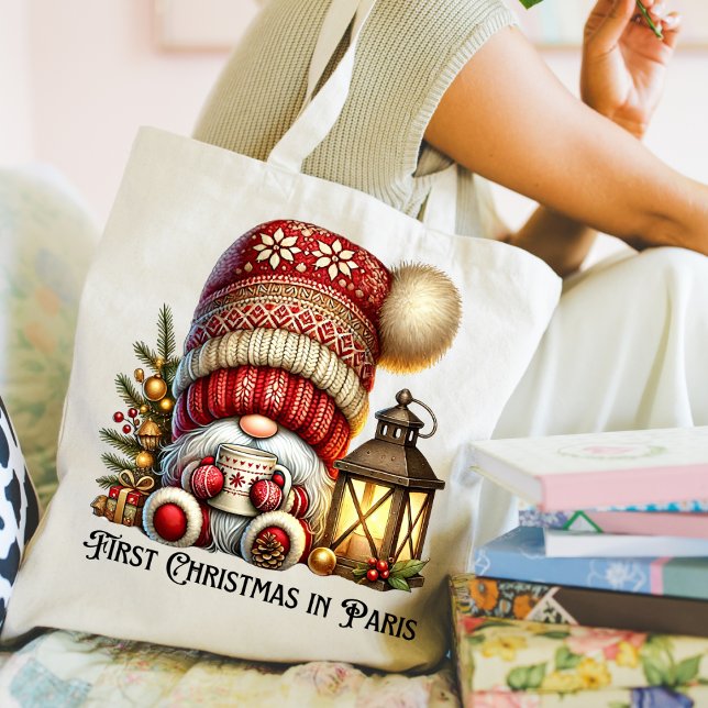Gnome Christmas Coco Tote Bag Tragetasche (Cute Christmas Gnome tote bag. )