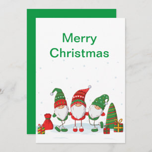 Gnome Christmas Geschenkbörse Einladung