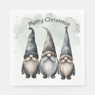 Gnome Christmas Napkins Serviette
