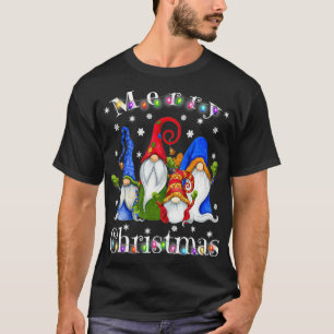 Gnome Christmas Pajamas Garden Gnome Merry Christ T-Shirt