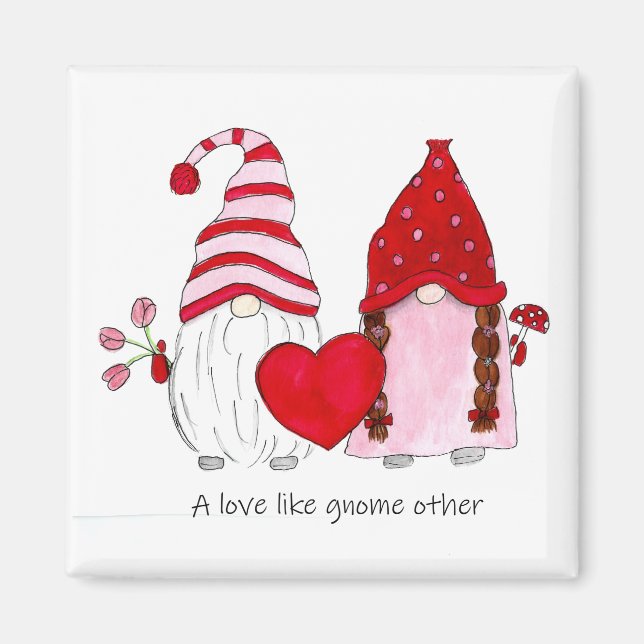 Gnome Couple A Liebe wie gnome andere Magnet (Vorne)