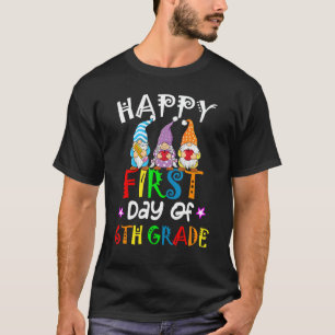 Gnome des ersten Tages des Lehrers der 6. Klasse T-Shirt
