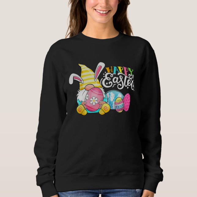 Gnome Easter Hug Egg Bunny Gnome Spring Gnomies Ha Sweatshirt (Vorderseite)