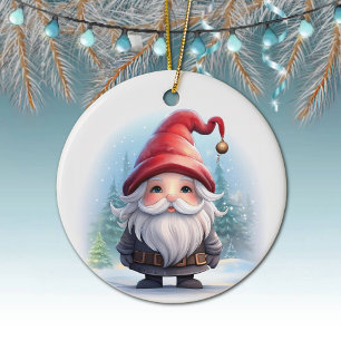 Gnome Einzigartiger Winter Wonderland Gonk Liebhab Keramik Ornament
