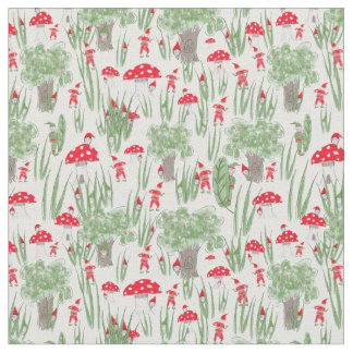 Gnome Fabric: "Gnome Hide-and-Seek Stoff