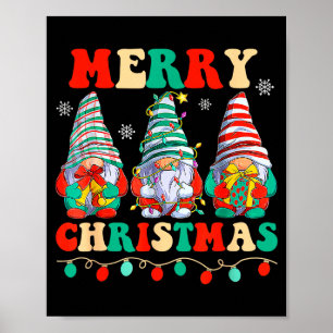 Gnome-Familie Frohe Weihnachten Xmas-Pyjamas Süß Poster