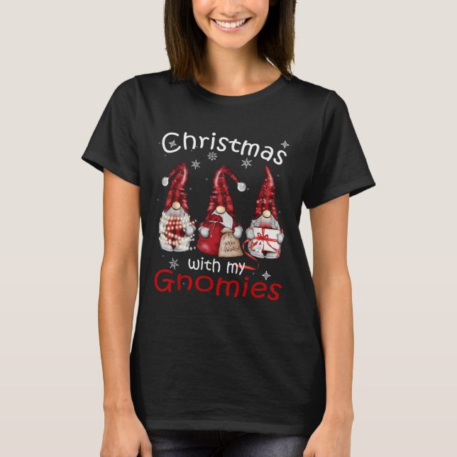 Gnome Family Christmas für Frauen Männer - Buffalo T-Shirt (Vorderseite)