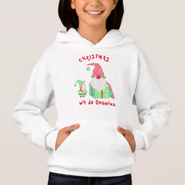 Gnome-Ferienhaus Hoodie (Vorderseite)