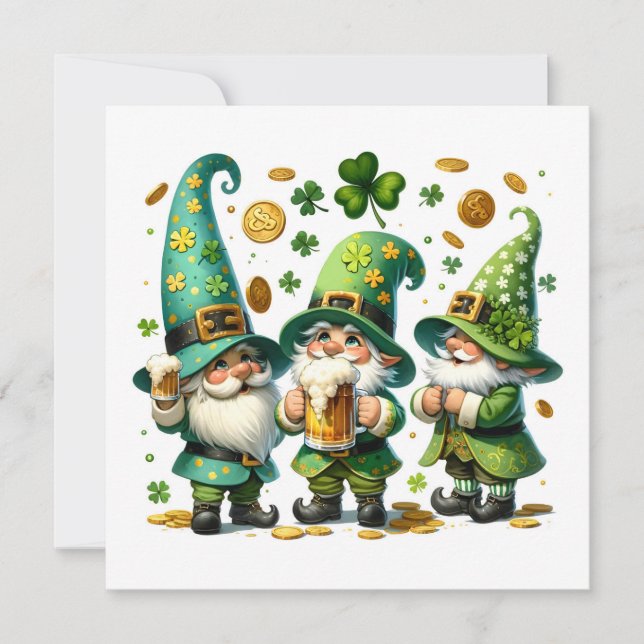 Gnome-Festivität Feiertagskarte (Vorderseite)