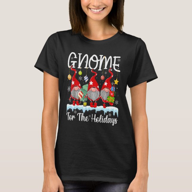 Gnome For The Holidays T-Shirt (Vorderseite)