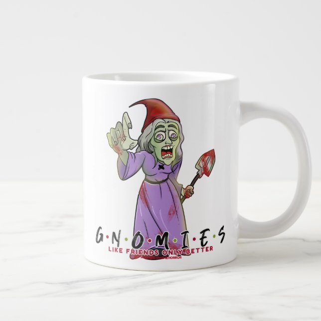 Gnome Friends Hexch Zombie Jumbo-Tasse (Rechts)