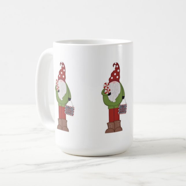 GNOME FUN TASSE FÜR CHRISTMAS/GANZES JAHR (Vorderseite Links)