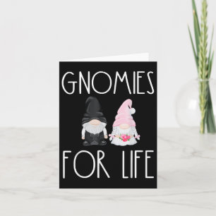 Gnome für das Leben Funny Wedding Gnome Bride Groo Karte