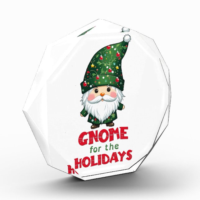 Gnome für den Urlaub Funny & Adorge Weihnachten Fotoblock (Links)