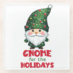 Gnome für den Urlaub Funny & Adorge Weihnachten Glasuntersetzer