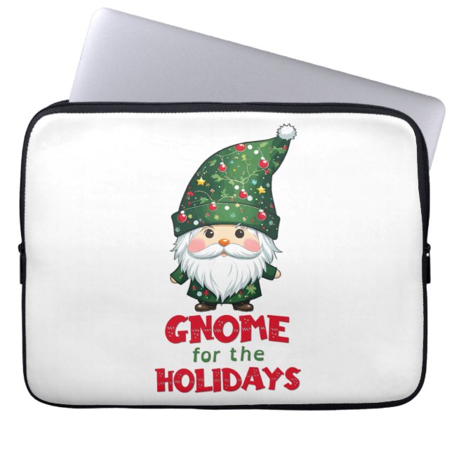Gnome für den Urlaub Funny & Adorge Weihnachten Laptopschutzhülle (Vorderseite)