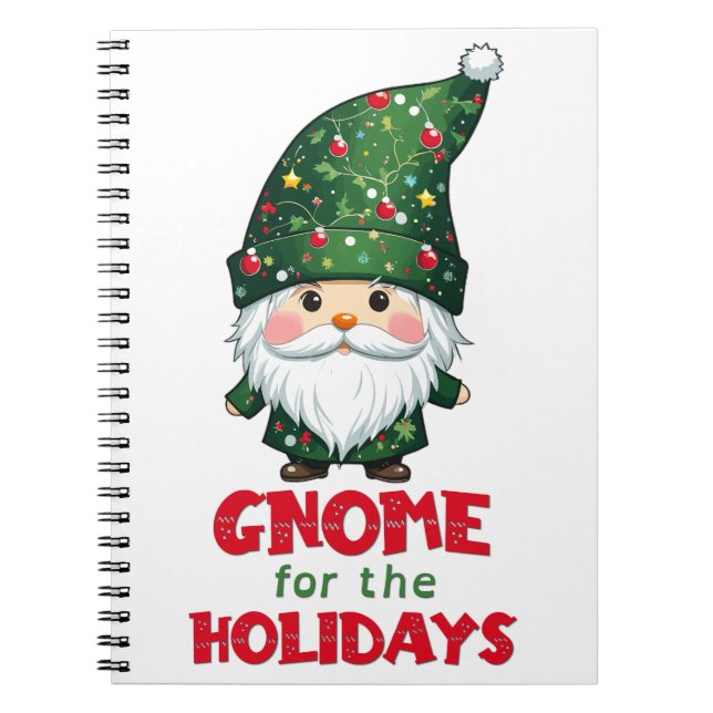 Gnome für den Urlaub Funny & Adorge Weihnachten Notizblock (Vorderseite)