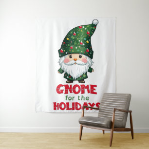 Gnome für den Urlaub Funny & Adorge Weihnachten Wandteppich