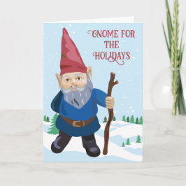 Gnome für die Weihnachtskarte Feiertagskarte