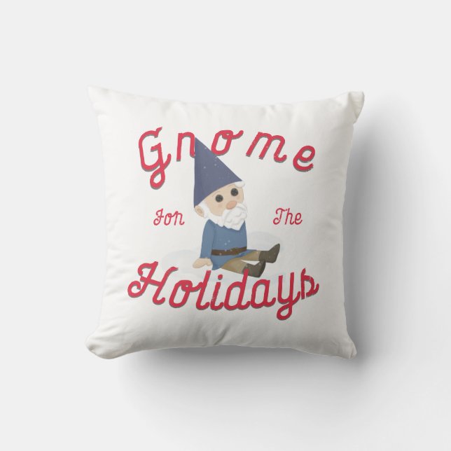 Gnome für Ferien Kissen (Vorderseite)