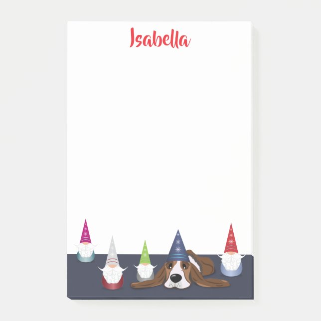 Gnome für Ferien Post-it Klebezettel (Vorderseite)