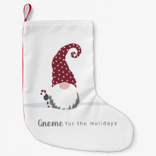Gnome für Holidays skandinavisches Design Kleiner Weihnachtsstrumpf