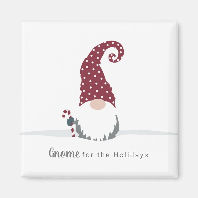 Gnome für Holidays skandinavisches Design Magnet (Vorne)