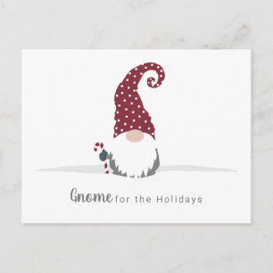 Gnome für Holidays skandinavisches Design Postkarte