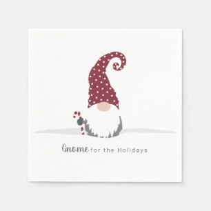 Gnome für Holidays skandinavisches Design Serviette