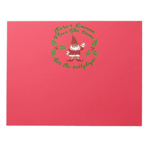 Gnome für Hollydays Weihnachten Notizblock