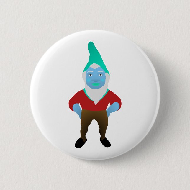 Gnome-Garten-kleine Mann-Rasen Nome Button (Vorderseite)