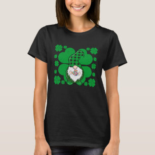 Gnome Gefärbte Krawatte Kleeblatt Clover St Patric T-Shirt