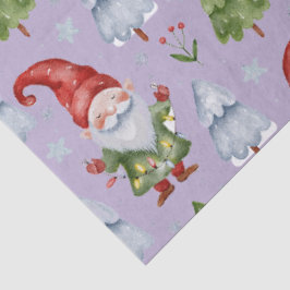 Gnome Geschenkpapier Lila Farbe Seidenpapier