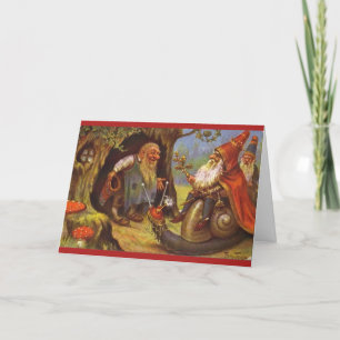 Gnome Greetings Cards Feiertagskarte