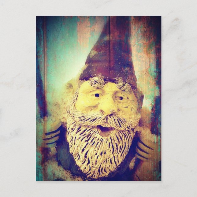 Gnome Grunge Postkarte (Vorderseite)