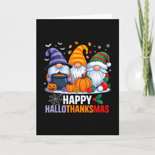Gnome Halloween Erntedankfest Weihnachten Frohe Ha Karte