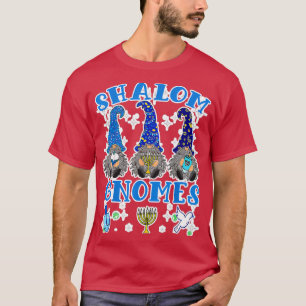 Gnome Hanukkah Funny Jewish Shalom (2)  T-Shirt