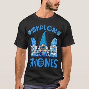 Gnome Hanukkah Funny Jewish Shalom Gnomes Chanukah T-Shirt