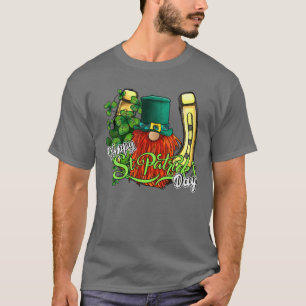 Gnome Happy St. Patrick's Day St Pattys Horseshoe T-Shirt