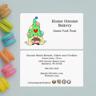 Gnome Heimat Bäckerei Konditorgebäck & Leckereien  Visitenkarte