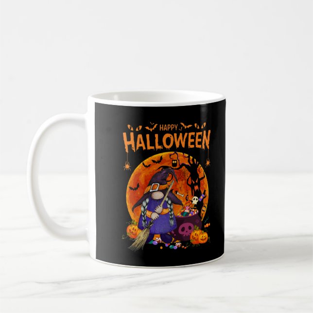 Gnome Hexenhaur Halloween Kostüm Pumpkin Herbst Kaffeetasse (Links)