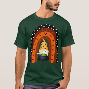 Gnome Hexenhaur Halloween Kostüm Pumpkin Herbst T-Shirt