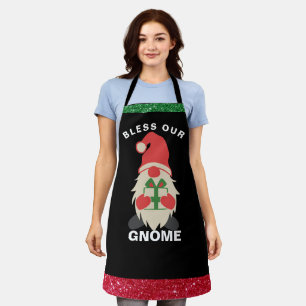 Gnome Holidays: Personalisierter Weihnachtssegen Schürze